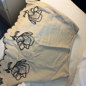 Floral Embroidered Skirt